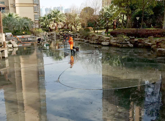 怀化景观池淤泥清理