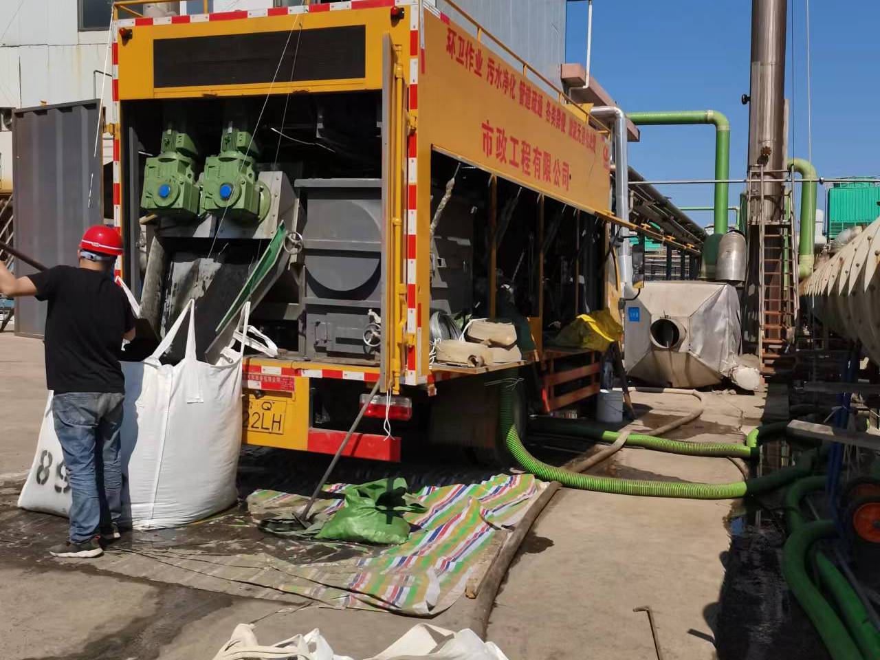 怀化淤泥压干处理